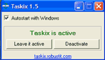 Zmiana kolejności programów w pasku start - Taskix w akcji